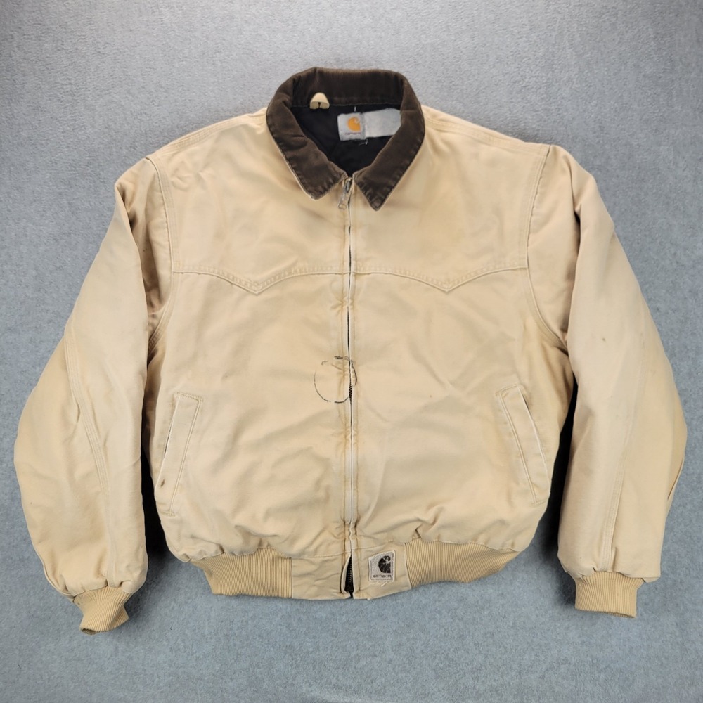 Vintage Carhartt J14 Santa Fe Western Workwear Jacket Thrashed Distressed SZ M-L